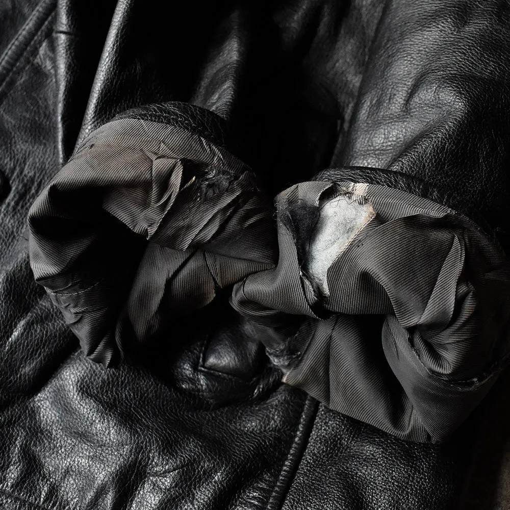 80's～ LEATHER LIMITED Thinsulate レザーカーコート 240118H