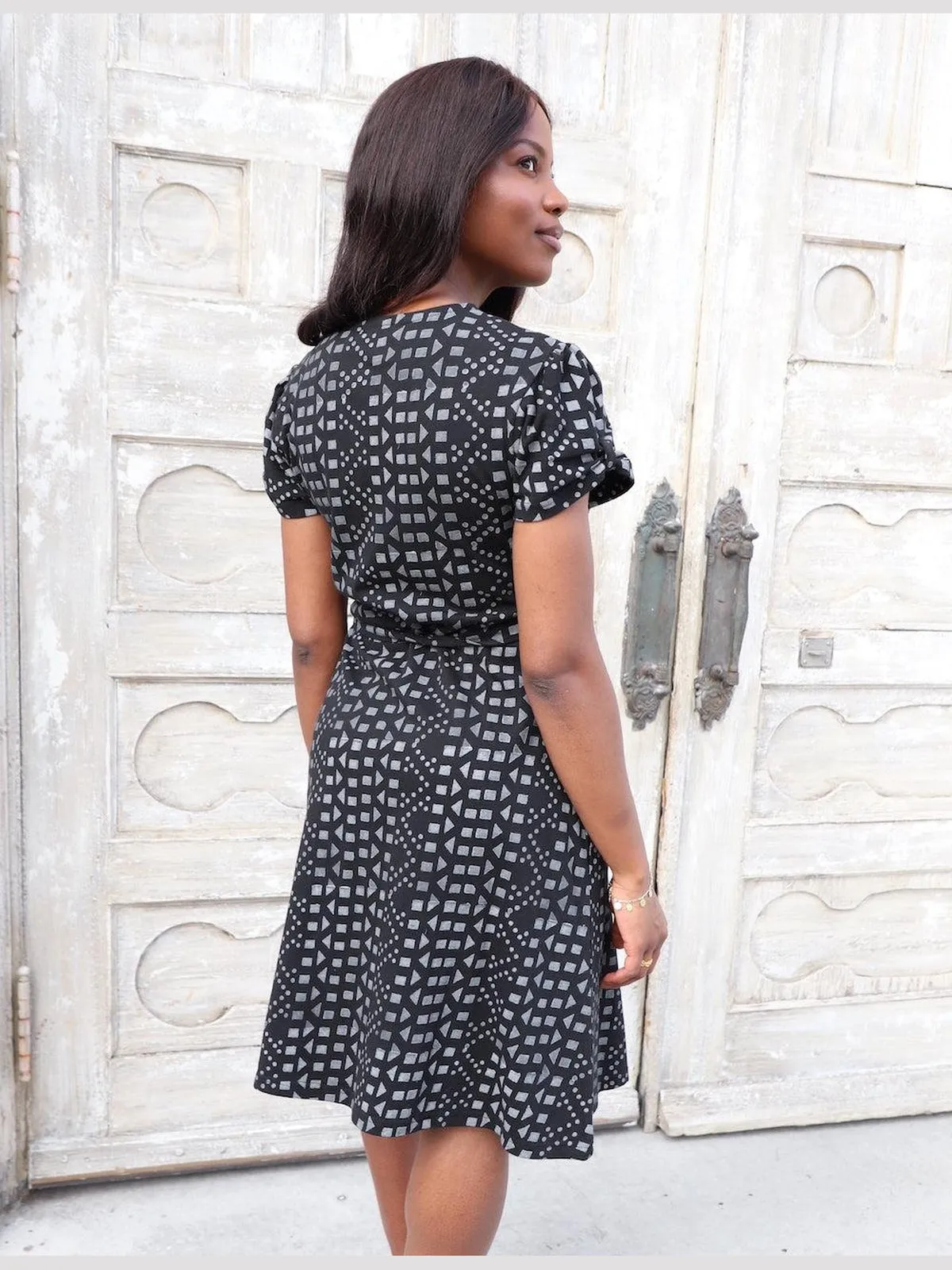 Arabella Organic Wrap Dress