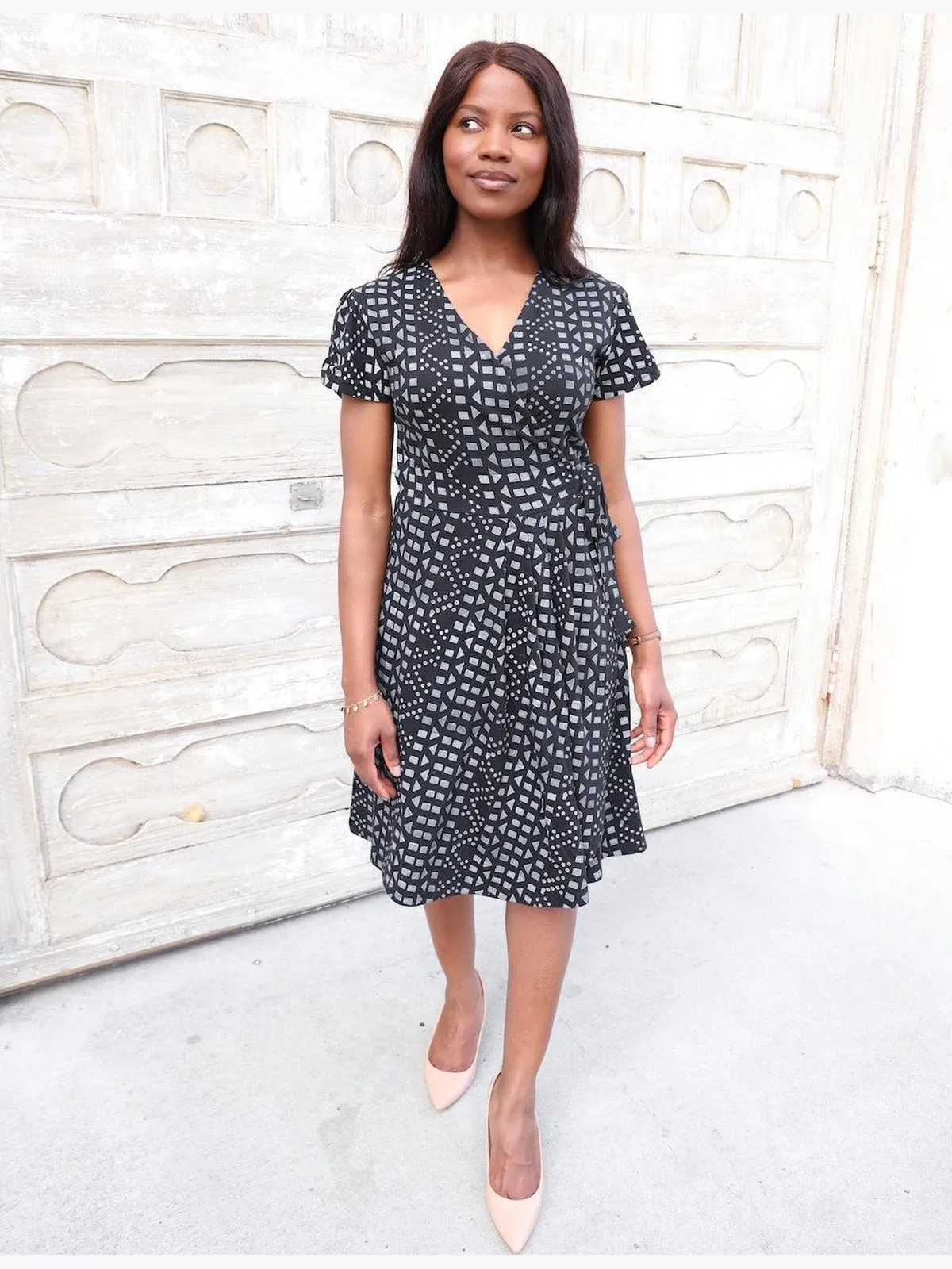 Arabella Organic Wrap Dress