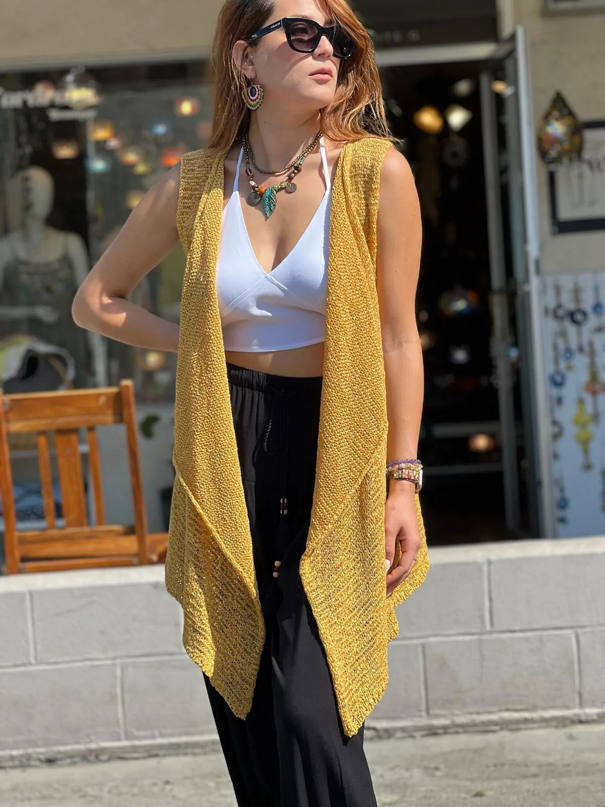 Bronze Mercerized Vest
