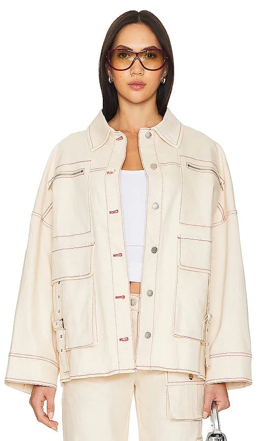 BY.DYLN Tyler Jacket in Cream