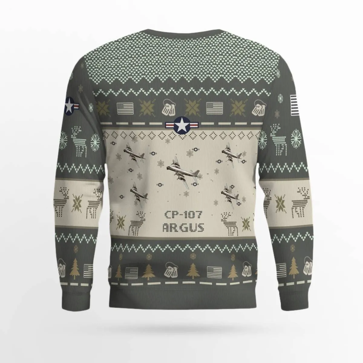 CP-107 Argus CP107 Aircraft Ugly Sweater, Ugly Sweater Christmas Shirt for Men Dad Veteran