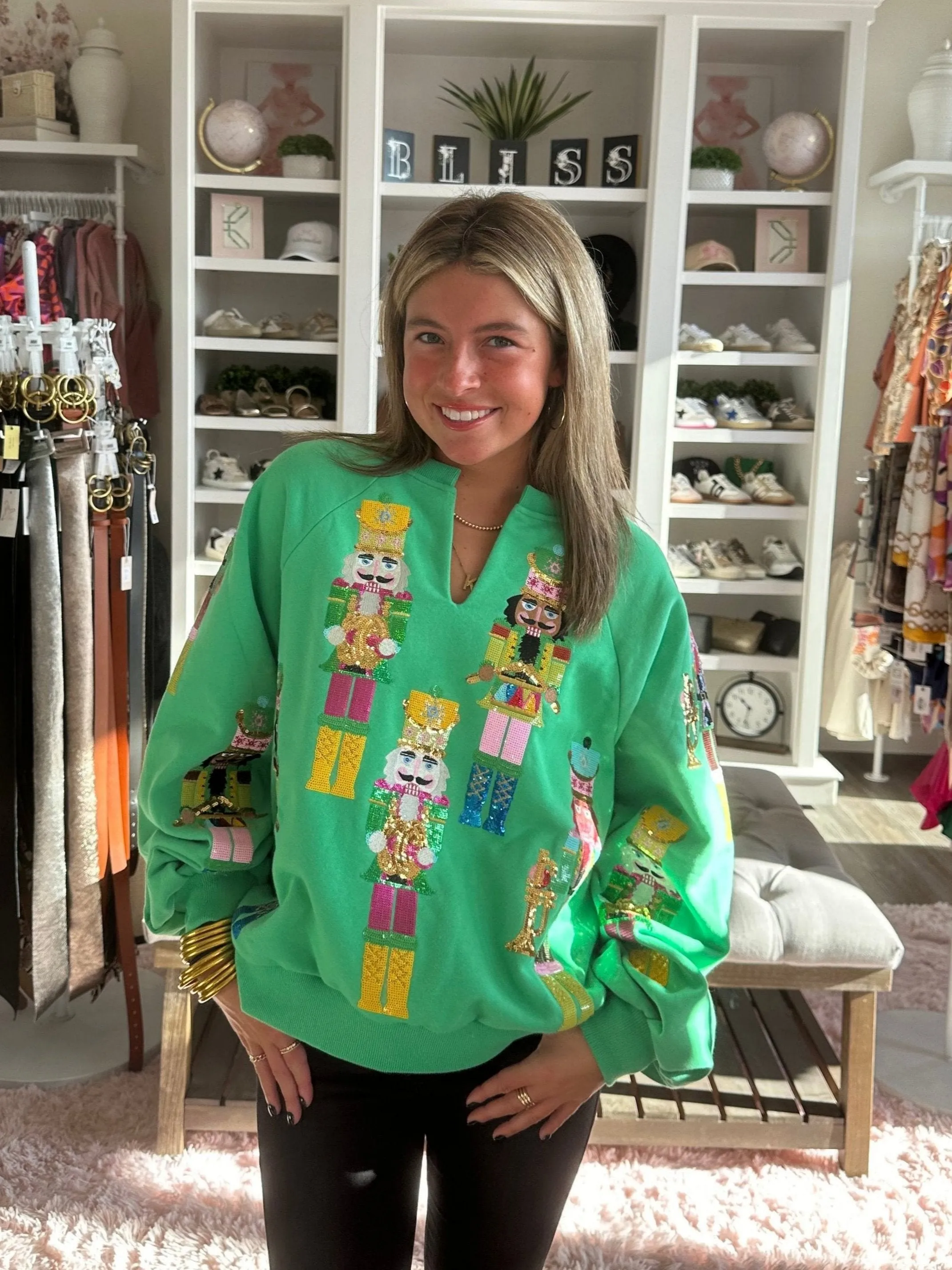 Green Nutcracker Band Sweatshirt