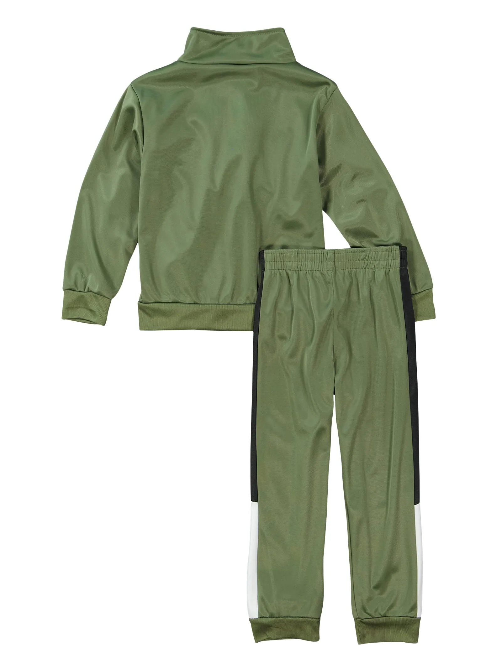 Little Boys Color Block Zip Front Track Jacket and Joggers