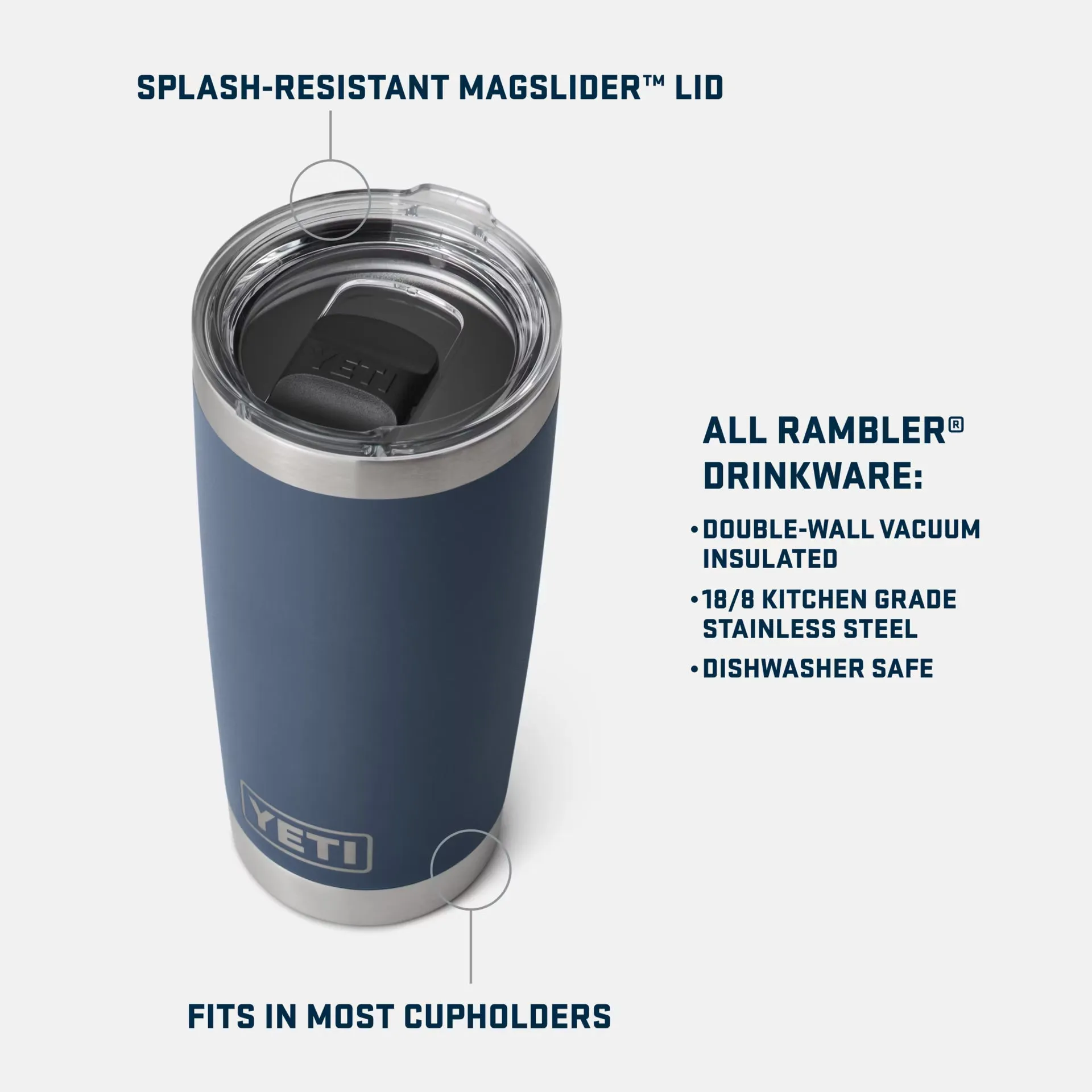 Rambler 20 oz Tumbler Stainless