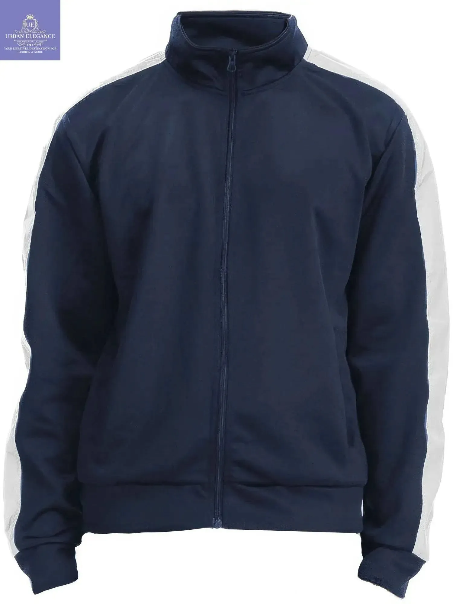 Sleek Unisex Track Jacket with Side Stripes