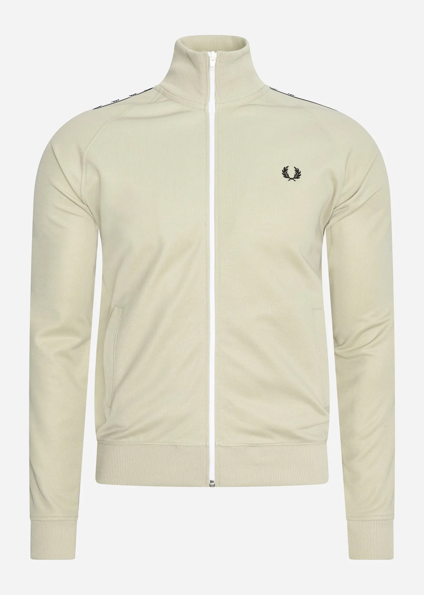Taped track jacket - light oyster