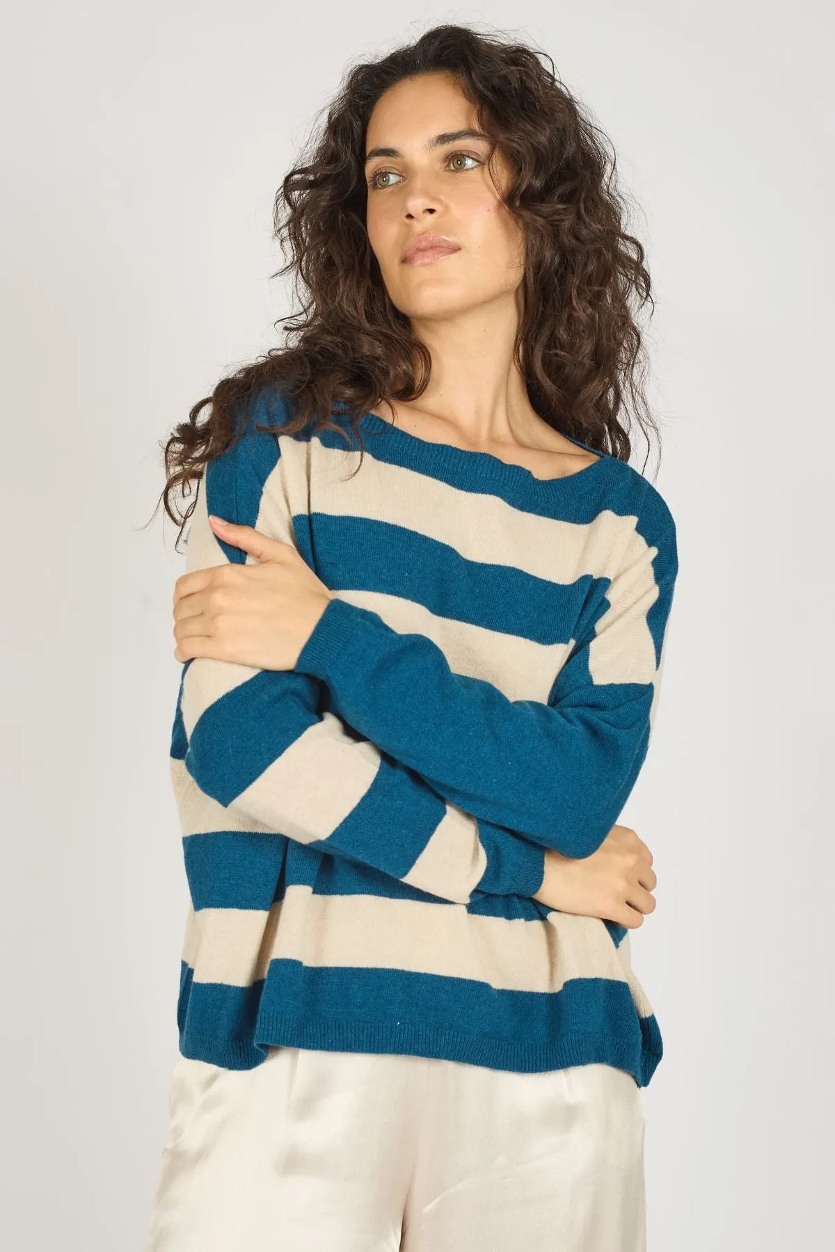 Tuscan Hills Bertie Jumper in Blue